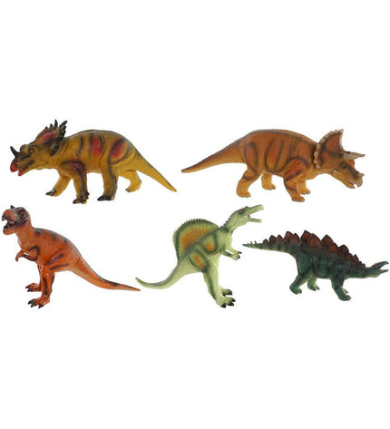 Set of six soft dinosaur toys from DKD Home Decor, measuring 48x23x34.5 cm, ideal for play and home decor.
