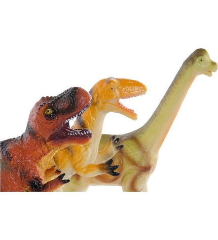 Set of six soft dinosaur figurines by DKD Home Decor, 29x15x21cm, suitable for play and decorative display.