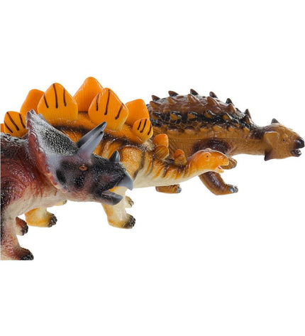 Colorful DKD Home Decor dinosaur toys set with six soft figures, measuring 29 x 15 x 21 cm, for play and decor.