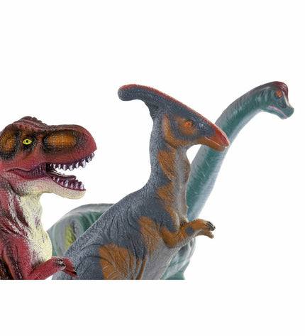 Dinosaurus DKD Home Decor toy set with six parts, measuring 36 x 12.5 x 27 cm, featuring colorful dinosaur figures.