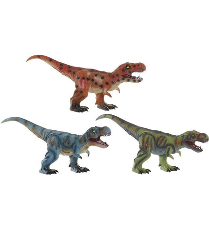 Set of three soft dinosaur toys from DKD Home Decor, measuring 60x17x28 cm, suitable for children’s play and decoration.
