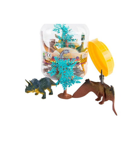 Set of two DKD Home Decor PVC aluminium animal figures, playful toy sculptures for children and collectors.