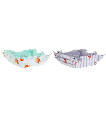 DKD Home Decor cotton versatile round laundry or storage basket, 34x34x34 cm, suitable for house, kitchen, or bathroom use