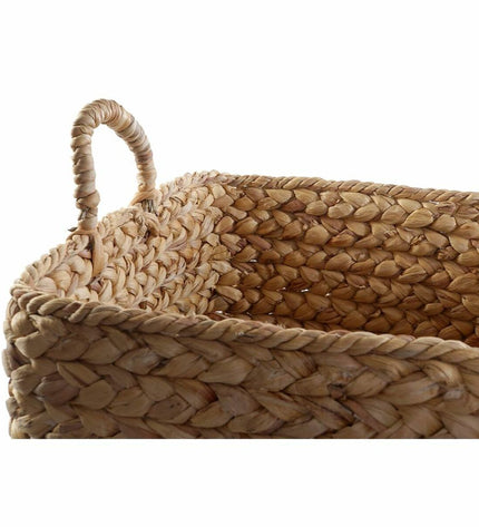 Set of two wicker baskets by DKD Home Decor, natural brown color, ideal for home storage and organization.