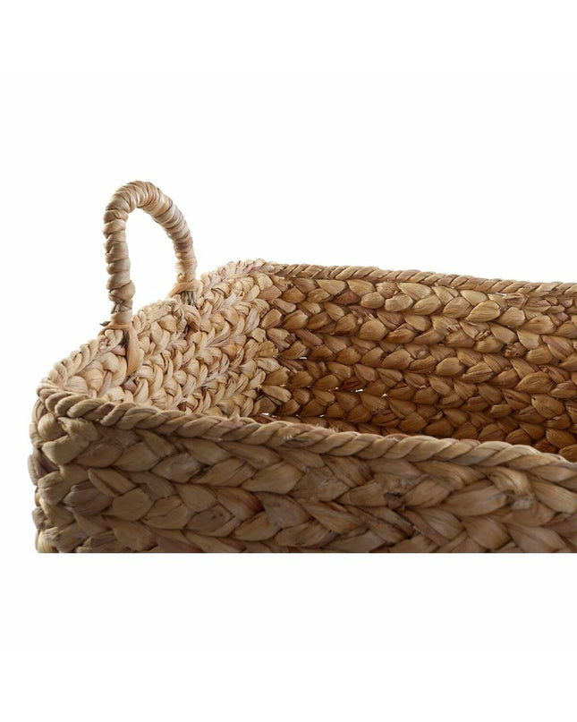 Set of two wicker baskets by DKD Home Decor, natural brown color, ideal for home storage and organization.