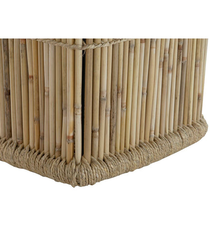 DKD Home Decor bamboo rope storage set with two pieces, natural-colored for home decor, kitchen, and organization.