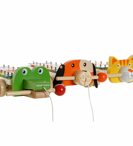 DKD Home Decor Xylofoon toy with metal and wood, 27x13.6x8.5 cm, for children, musical instrument with three parts.