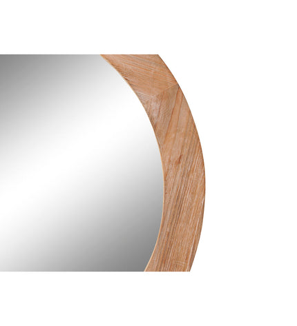 DKD Home Decor Bruin Natuurlijk Alpino wall mirror, 66x5x66 cm, with a natural wood finish and stylish frame for home decor.