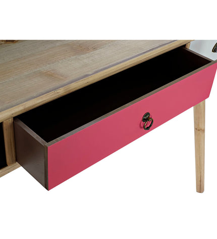 DKD Home Decor wooden MDF bureau with clean lines, measuring 120x50x98.5 cm, ideal for home office or living space.