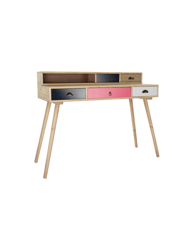DKD Home Decor wood MDF bureau with sleek design, measuring 120x50x98.5 cm, ideal for home decor and furniture.