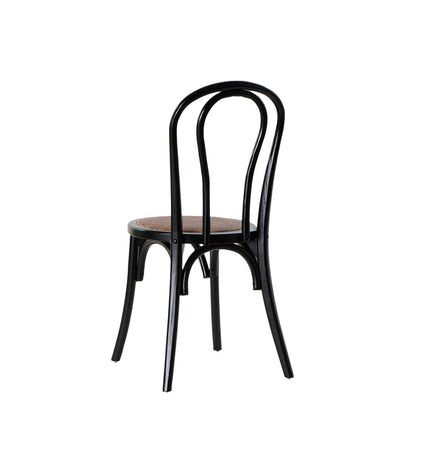 Black multicolored kitchen chair by DKD Home Decor, 43x44x89 cm, showcasing modern design and vibrant upholstery.