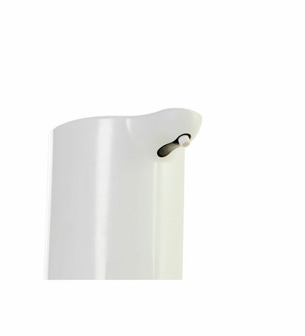 DKD Home Decor automatic soap dispenser with sensor, white transparent plastic, 320 ml capacity, for bathroom use.