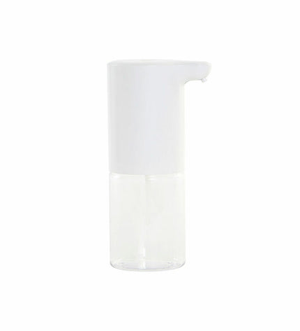 DKD Home Decor automatic soap dispenser with sensor, transparent plastic, 320 ml capacity, in a bathroom setting.