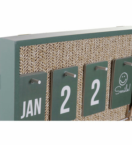 Pair of DKD Home Decor photo frames with clips, aluminum and wood, measuring 30x3x50 cm, for house décor and kitchen use.