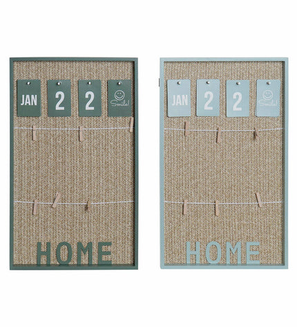 Pair of DKD Home Decor photo frames with clip closures, aluminum, polypropyleen, wood, MDF, measuring 30x3x50 cm, house decor.