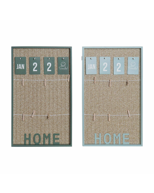 Pair of DKD Home Decor photo frames with clip closures, aluminum, polypropyleen, wood, MDF, measuring 30x3x50 cm, house decor.