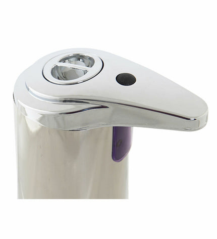 Black DKD Home Decor automatic soap dispenser with sensor, 250 ml capacity, suitable for bathroom and kitchen use.
