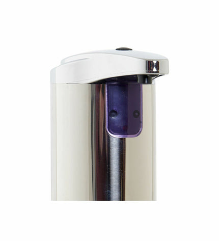 Black silver DKD Home Decor automatic soap dispenser with sensor, 250 ml capacity, suitable for bathroom and kitchen use.
