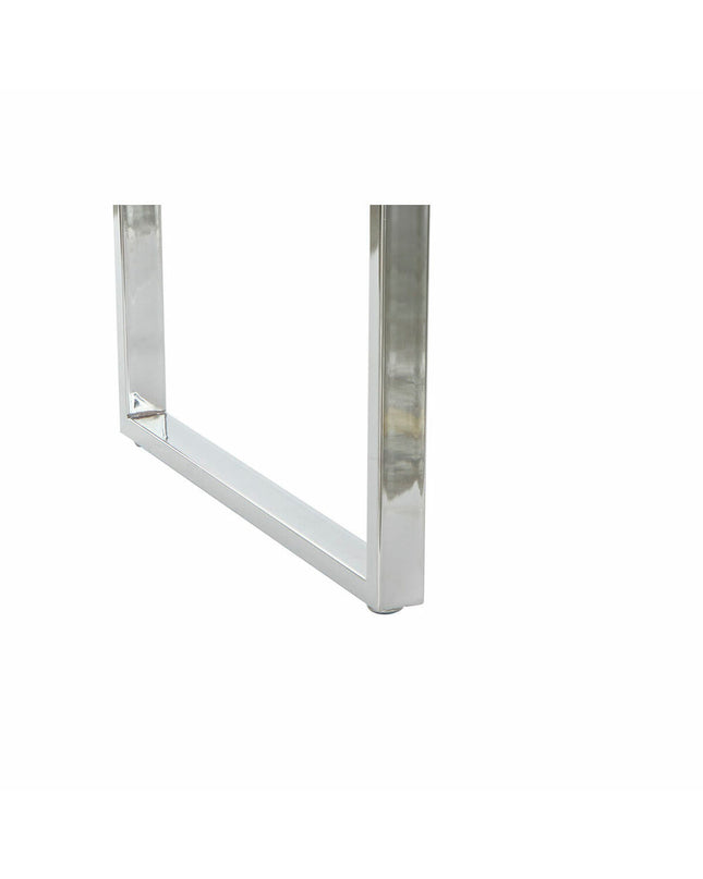 DKD Home Decor bureau with white zinc-colored metal frame and wooden MDF surface, measuring 120 x 55 x 76 cm.