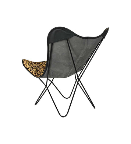 Brown and black DKD Home Decor kitchen chair with a sturdy frame, measuring 73 x 70 x 93 cm, for home and cooking spaces.