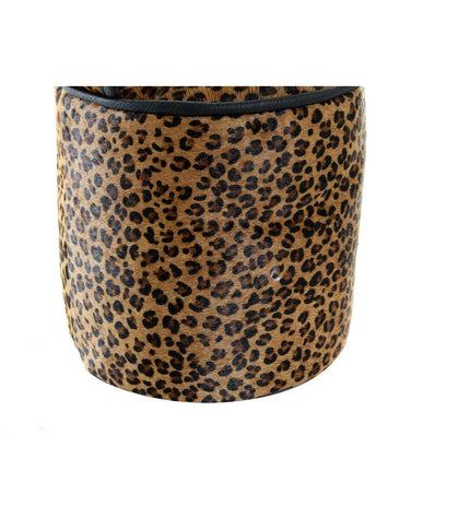 DKD Home Decor leopard door holder made of metal, 19x19x19 cm, decorative house and kitchen accessory with animal print design.