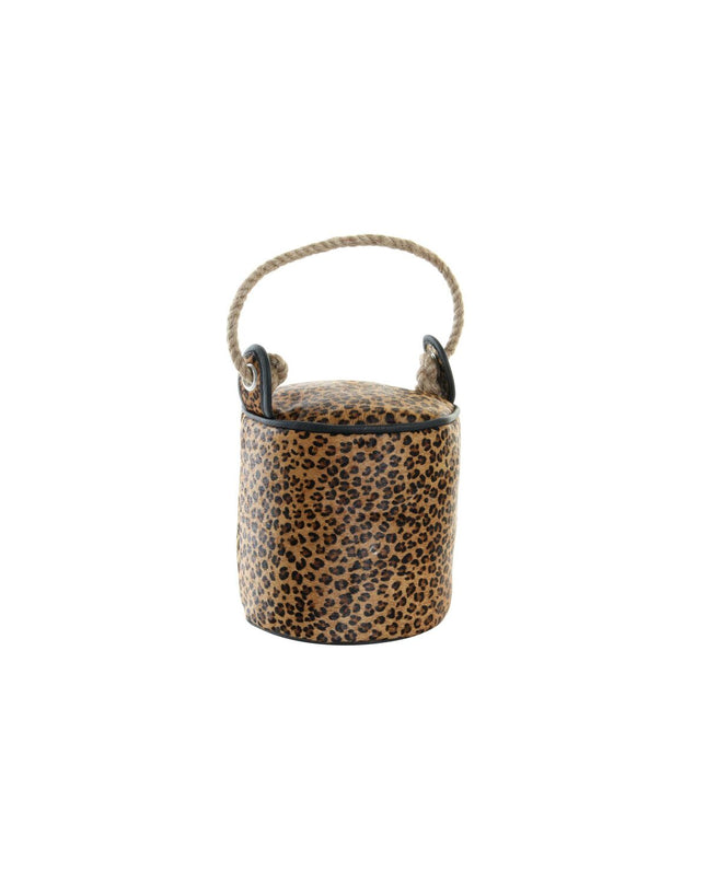 DKD Home Decor leopard door holder, 19x19x19 cm, decorative house accessory with leopard print design for home decor.