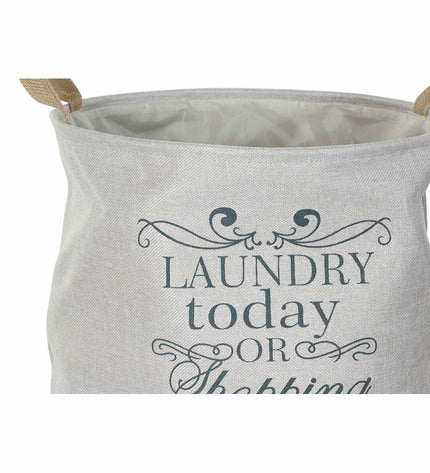 Set of three DKD Home Decor beige, gray, and light brown laundry baskets, 39x39x41 cm, for home storage and organization.
