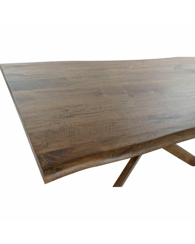 Dining table DKD Home Decor in natural walnut wood, measuring 180 x 86 x 76 cm, with a sleek rectangular surface.
