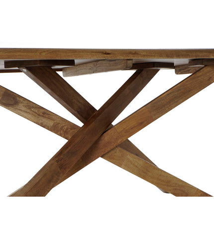 Walnut dining table by DKD Home Decor with 180cm length, natural finish, sturdy wooden design, suitable for modern kitchens and dining rooms.