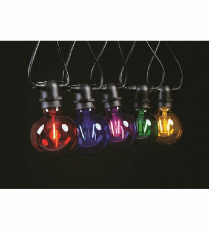 Colorful outdoor LED light garland by DKD Home Decor, 850 cm length, ideal for garden and outdoor decoration.