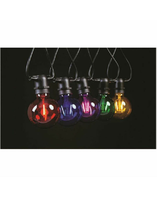Colorful outdoor LED light garland by DKD Home Decor, 850 cm length, ideal for garden and outdoor decoration.