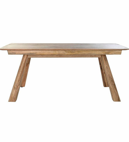 Rectangular dining table by DKD Home Decor with natural mango wood finish, measuring 180 x 90 x 76 cm, suitable for kitchen or home use.