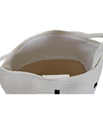 DKD Home Decor children's animal storage box, white, 35x35x49 cm, for home decor and organization, featuring playful animal design.