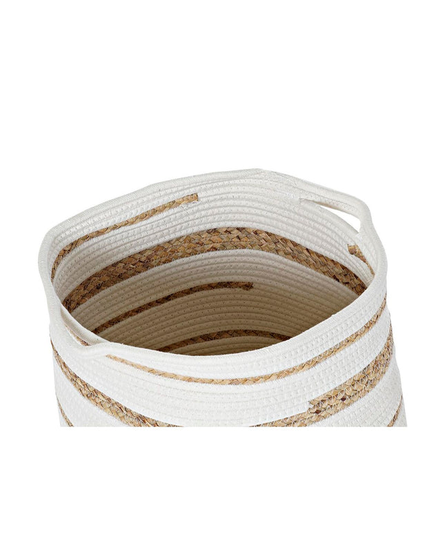 DKD Home Decor boho basket spelset in Zeegras, 36x36x34 cm, suitable for home decor and bathroom storage.