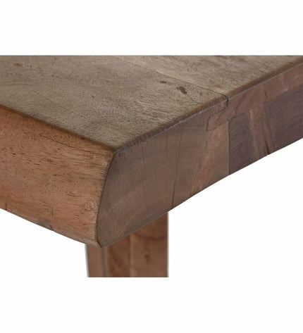 DKD Home Decor brown natural acacia wood dining table with 200x90x77 cm dimensions, showing the wooden tabletop and sturdy legs.