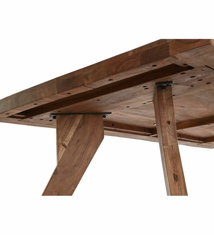 Acacia wood dining table by DKD Home Decor in natural brown finish, measuring 200x90x77 cm, with a sturdy rectangular design.