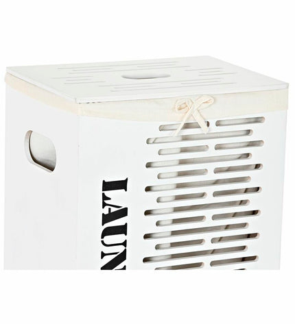 DKD Home Decor beige, zwart en hout mandenset with five storage baskets, 40x30x56 cm, for home organization and decor.