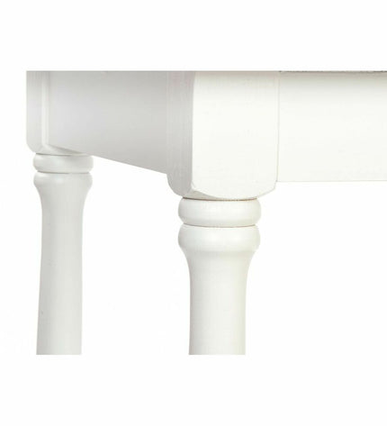 Wooden dining table by DKD Home Decor, white finish, measuring 180x90x80 cm, ideal for home and kitchen use.