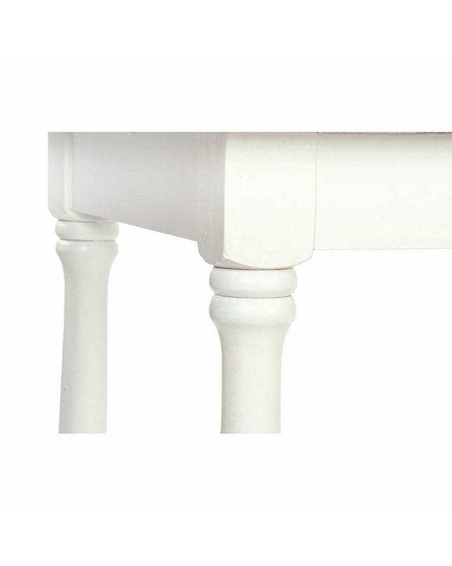 Wooden dining table by DKD Home Decor, white finish, measuring 180x90x80 cm, ideal for home and kitchen use.