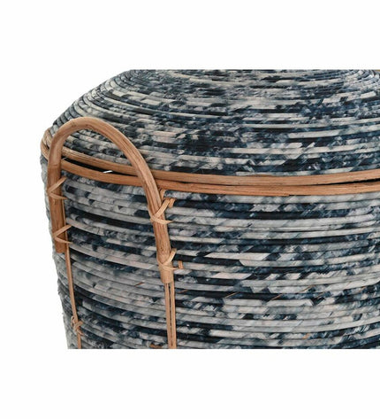DKD Home Decor basket spelset with white, black, and natural tones for home decor, storage, and organization.