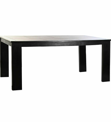 Dark brown DKD Home Decor dining table in acacia wood with 180x90x76 cm dimensions, showcasing a sturdy, elegant design.