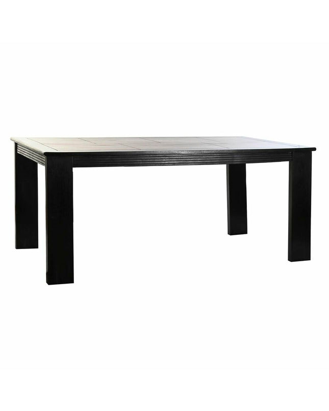 Dark brown DKD Home Decor dining table in acacia wood with 180x90x76 cm dimensions, showcasing a sturdy, elegant design.