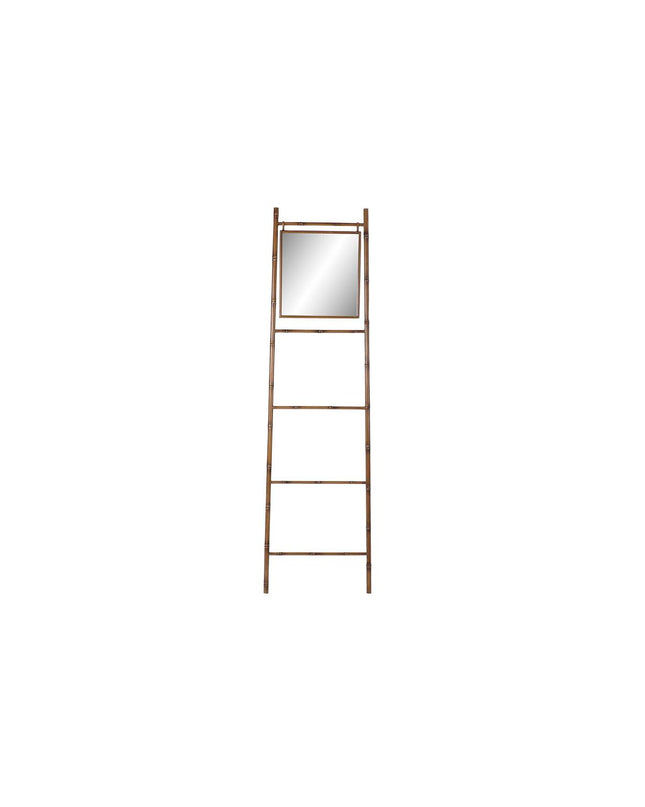 DKD Home Decor free-standing towel rack in mustard yellow metal, 55 x 3 x 190 cm, suitable for bathroom and home decor.
