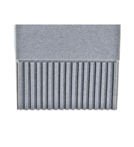 Gray DKD Home Decor soap dispenser for bathroom and kitchen, made of durable plastic with silver tone finish.