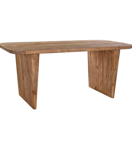 DKD Home Decor dining table in natural recycled pine wood, 180x90x77cm, sturdy and stylish for home and kitchen furniture.