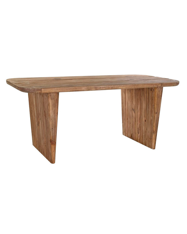 DKD Home Decor dining table in natural recycled pine wood, 180x90x77cm, sturdy and stylish for home and kitchen furniture.