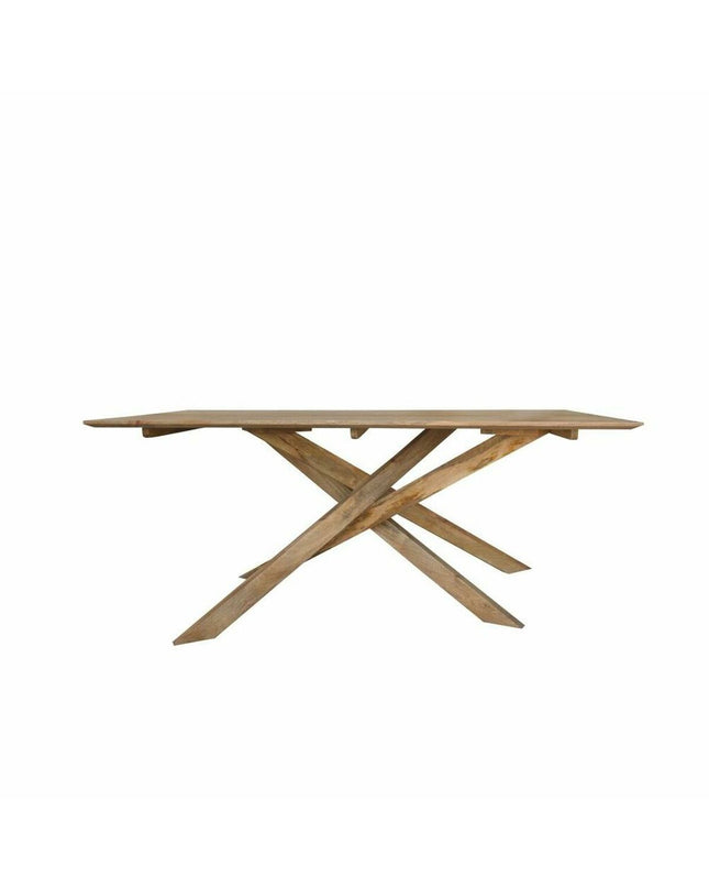 Rectangular dining table by DKD Home Decor made of natural mango wood, measuring 180x90x76 cm, with a sturdy wooden surface.
