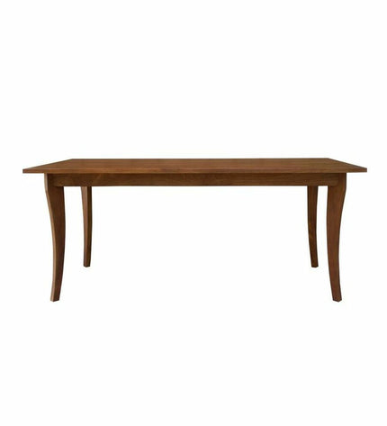 Rectangular brown mango wood dining table by DKD Home Decor, measuring 180x90x76 cm, in a modern kitchen setting.