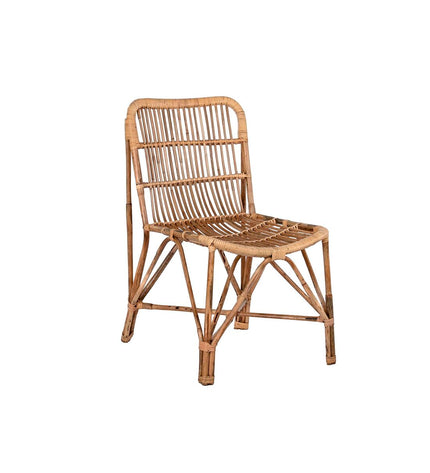 DKD Home Decor kitchen chair in natural wood finish, 47x47x83 cm, with a comfortable seat and sturdy frame.