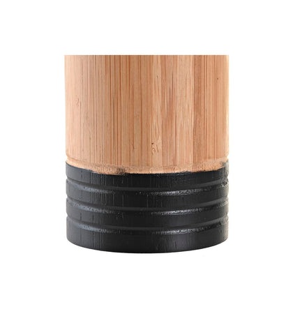 DKD Home Decor bamboo toothbrush holder, 7x7x11 cm, designed for bathroom organization with natural bamboo finish.